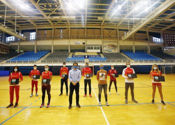 El Alcalde de Torrevieja recibe a la Selección Española de Marcha Atlética