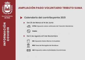 Ampliados los plazos de pago de los impuestos y tributos municipales gestionados por Suma