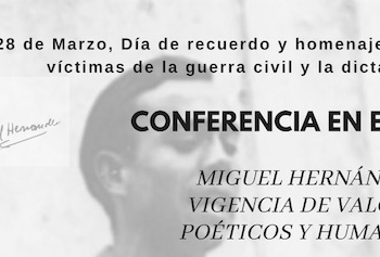 Elda organiza una conferencia para conmemorar el Día de Recuerdo y Homenaje a las Víctimas de la Guerra Civil