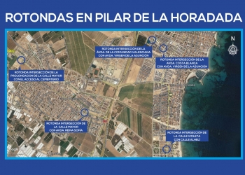 Cinco nuevas rotondas en Pilar de la Horadada
