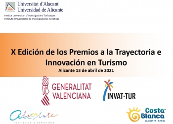 La Universidad de Alicante entregará los Premios de Turismo 2021 el próximo 13 de abril
