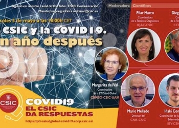 Cinco expertos explican los resultados de la Plataforma Salud Global del CSIC tras un año de investigación sobre el coronavirus SARS-CoV-2