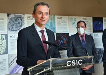 El ministro de Ciencia e Innovación inaugura el criomicroscopio del CSIC, el más avanzado de España