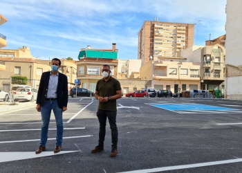 Elda pone en marcha el aparcamiento de la calle Aragón tras la remodelación realizada