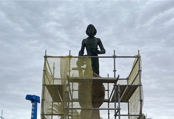 Comienza la rehabilitación del Monumento al Hombre del Mar, en Torrevieja