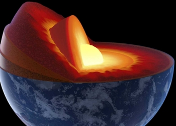 El núcleo de la Tierra crece de manera desigual