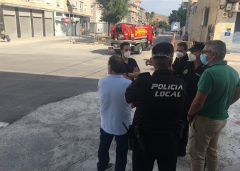 Petrer inicia las obras de una nueva glorieta entre las avenidas de Elda y Felipe V