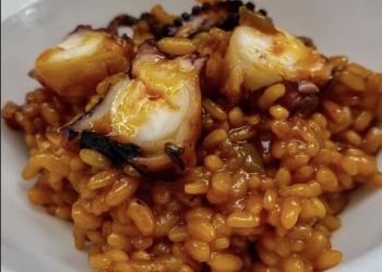Recetas de AQUÍ: Arroz con pulpo y tomates secos