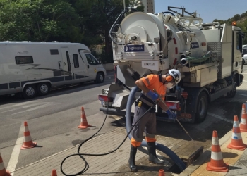 Hidraqua intensifica los trabajos en la red ante las lluvias otoñales