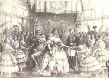 El primer tren que transitó por Alicante