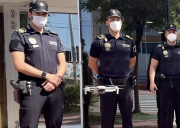 La policía local de Crevillent presenta su unidad aérea