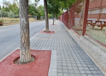 Elda mejora los accesos al Colegio de Educación Especial Miguel de Cervantes