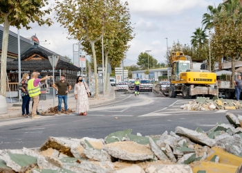 Las obras de la nueva rotonda ‘Casa Teo’ en la zona de l’Albir terminarán antes de lo previsto