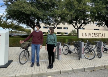 Movilidad pone en marcha una nueva estación de BiciElx en la UMH