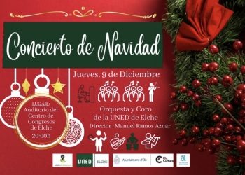 El coro y orquesta de cámara de la UNED de Elche inaugura su actividad con un concierto de Navidad