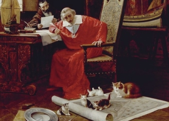 El Cardenal Richelieu, el loco de los gatos