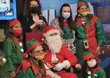 Papá Noel visita el Museo de Aguas de Alicante