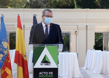 Toni Pérez, en el Acto de Navidad de Hosbec, pide defender el Turismo como una certidumbre de esperanza