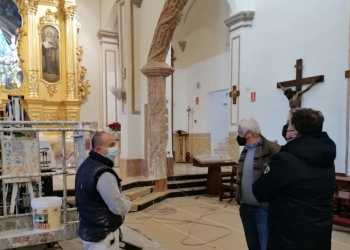 Villena renueva el interior de la Iglesia del Santuario de las Virtudes