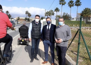 Benidorm solicita la renovación del asfalto y el alumbrado de la carretera que la une con El Albir