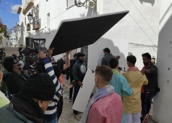 Altea, plató de un largometraje de Bollywood
