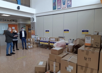 Ya se han recogido 400 cajas de material humanitario para Ucrania en Alcoy