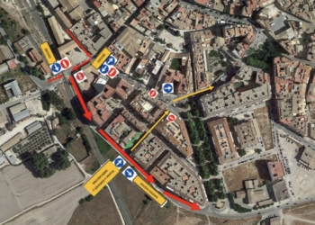 Agosto empieza con cortes de tráfico por las obras en Villena