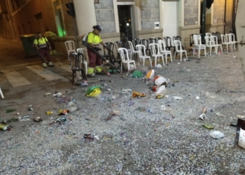 El servicio de limpieza recogió 16 toneladas de basura durante las Fiestas de Villena