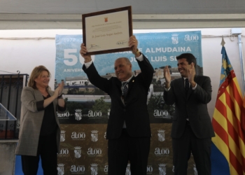 José Luis Seguí, alcalde de Almudaina, Hijo Predilecto de la Provincia por sus 50 años en el cargo