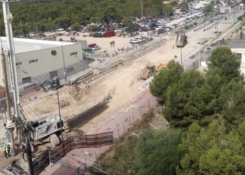 Las labores de micropilotaje en la avenida Beniardá se retrasan y continuarán durante las noches del jueves y viernes