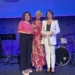 Marisa Moreno, presidenta AFAE; Puri Vives, concejala de Mayores y Francisca Riquelme Bonete, Presidenta de la Asociación Parkinson Elche en la Gala del Mayor