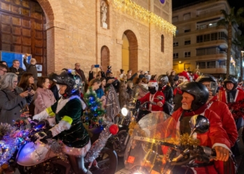 Desfile de Papá Noel.