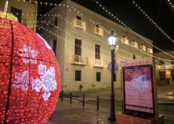 Plaza Ramón Sijé en las navidades de 2021