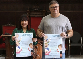 Nanda López, técnica del área de Mayores y Alejandro Sotoca, concejal delegado de Servicios Sociales.