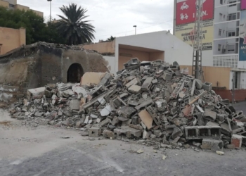 Derribo del edificio de Cruz Roja de Santa Pola