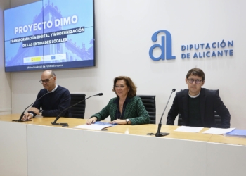 La diputación invierte 2,7 millones en el proyecto ‘DIMO: Digitalización y modernización de la provincia de Alicante’