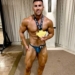 Jorge Díaz posa ya como campeón de España de Culturismo junior en Benalmádena (Málaga), 5 de noviembre de 2022.