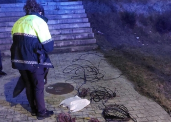 La Policía Local de Alcoy detiene al responsable de las sustracciones del cableado eléctrico público
