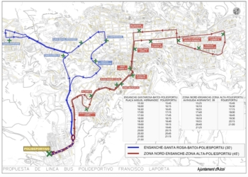 El día 1 de febrero entrará en funcionamiento el servicio de autobús por las tardes al polideportivo