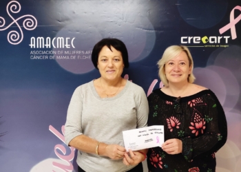 Presidenta (a la derecha) y vicepresidenta de Amacmec