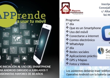 El taller de iniciación del uso de móvil Senior Challenge llega a San Vicente el 6 y 7 de marzo