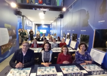 Las Belleses del Foc participan en una cata de agua a ciegas en el Museo de Aguas de Alicante