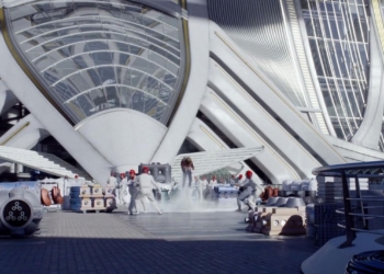 La Ciudad de las Artes y las Ciencias se traslada a las falsas utopías de ‘Tomorrowland’.