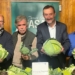 Felip Sànchez, concejal de Desarrollo Rural; Pedro Valero, presidente local de Asaja; Carlos González, alcalde de Elche y Esther Díez, concejala de Medio Ambiente.