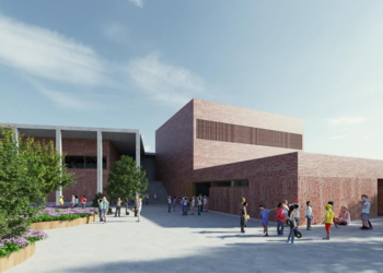 Proyección virtual del futuro colegio Hispanidad.