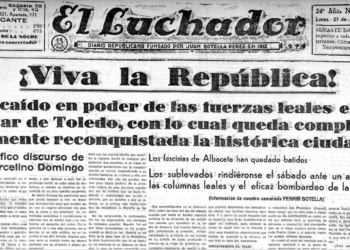 El diario ‘El Luchador’ anuncia la falsa noticia de que el ejército republicano ha tomado el Alcázar de Toledo.