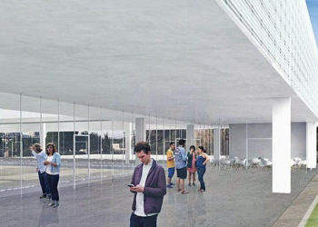 Recreación virtual del futuro pabellón de la zona sur.