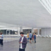 Recreación virtual del futuro pabellón de la zona sur.