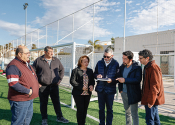 Las obras de los nuevos vestuarios ya están en marcha.