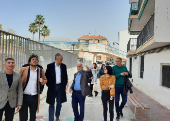 Los responsables municipales visitaron algunas de las zonas beneficiadas por el proyecto.
